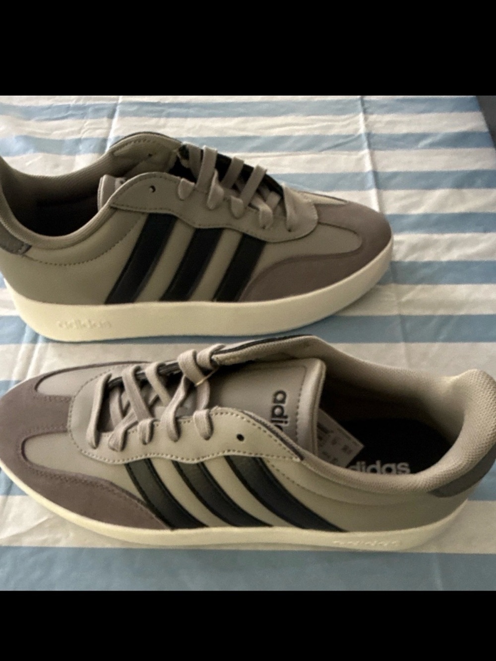 Adidas Barreda Low Sneakers - Grey / Black - Size US M 9.5 / W 10.5